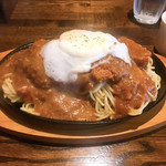 喫茶 MP4 - ミートカツ  トッピング目玉焼き