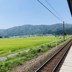 徳山鮓 - 余呉駅を降りると広がる田園風景。癒されます！