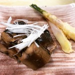 Simmered pacific saury