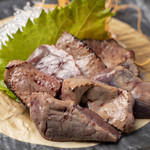 Grilled wagyu beef liver sashimi