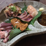 地どり焼　藤田屋 - 料理写真:刺し盛り(^^)