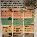 濃厚タンメン三男坊 - ラーメン屋さんで盛モリ野菜の店増えましたね～
昔近所の二郎系ラーメン店で食べたのも多かったけどほぼモヤシでした
モヤシだけでなく色んな野菜が沢山入ってスープに浸して食べると美味しいです～(*´艸`)