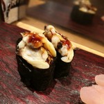 立ち寿司横丁 - 煮あさり軍艦　二貫130円