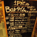 レストランぶどうの森 タパス・エ・バール - 店頭の看板