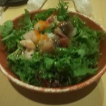 鮮魚 個室居酒屋 竹蔵 - 鮮魚と山葵菜のサラダ