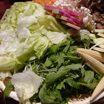 豚しゃぶ 金豚 - 野菜