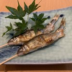 住茂登 - 湖産鮎の塩焼き