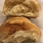 パンDEチーノ - 寒天バターコーンパンの断面