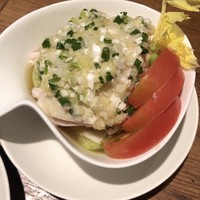 四川料理 龍の子 - 蒸し鶏のさっぱり葱生姜ソース