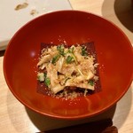 地葉はなれ - 2019.8.  鶏皮ポン酢
