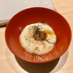 地葉はなれ - 2019.8.  長芋とそぼろの和えもの