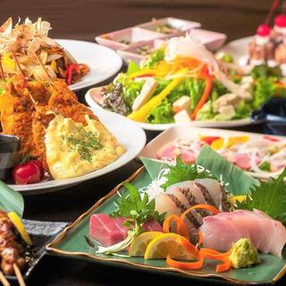 ワイワイ宴会！2H飲み放題付コースを個室で楽しむ
