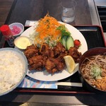 弁慶 - 若鶏唐揚げセット 950円