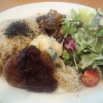 チャヤマクロビ - 日替わり野菜＆玄米プレート