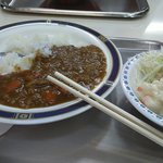 鳥取市役所 食堂 - カレー（サラダ付き）500円