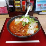 ８番らーめん - 野菜トマトラーメン＆野菜トッピング