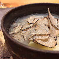 丸新 - ﾎﾜｲﾄｱｽﾊﾟﾗのｽｰﾌﾟ仕立にﾄﾘｭﾌ