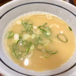 丸亀製麺 - 〆はお出しでスープ