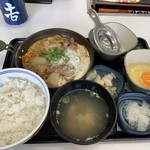 Yoshinoya - 月見牛とじ御膳