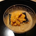 にい留 - 赤ウニの天風良とウニ蕎麦