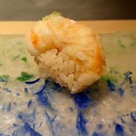 にい留 - ボタンエビの天風良のにぎり