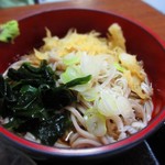 江戸家 - カキフライにセットの小そば