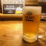 めしや 太治兵衛 - 生ビール（450円）