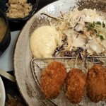 お食事処　ゆらら亭 - 2019/5/3　広島県産カキフライ定食