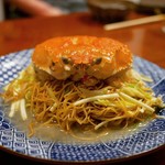 月泉 - ☆ズワイ蟹１匹丸ごと焼きそば(#^.^#)☆