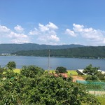 徳山鮓 - ベランダからの余呉湖♪