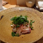 吉い - ご飯のおかずに鰺と大葉