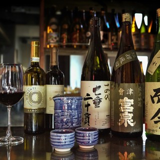 常時15種の日本酒に約60種の本格焼酎◎リクエストにも対応！