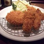 Tonkatsu Maisen - 限定ランチ　かきフライ、ひれかつ、串かつ　2012.2.3