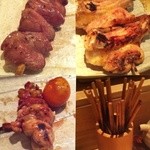 鳥しき - 【2012.2.6】ハツ、手羽先、きんかん