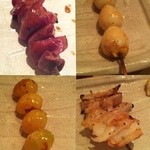 鳥しき - 【2012.2.6】血肝、白玉、銀杏、軟骨