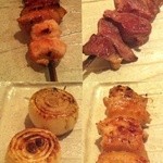 鳥しき - 【2012.2.6】かしわ、砂肝、小玉葱、ぼんじり