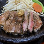 ペッパーランチ - 焼き加減はこんな感じ