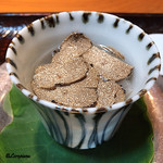 らん亭～ 美日庵 - 白芋茎にトリュフ