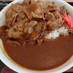 吉野家 - カルビスパイスカレー、大盛(税抜695円)