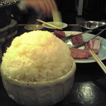 満月 - 大ご飯は、日本昔ばなしに出てきそうな、マンガ盛り(＠_＠;)