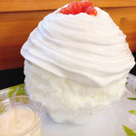 雪月華 - 生レモンエスプーマ&グループフルーツ(日光天然氷) 800円