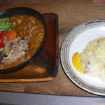 スープカレーGARAKU 札幌本店 - 上富良野ラベンダーポークの豚しゃぶと7種きのこの森