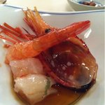 御田町 桃の木 - ボタン海老の酔っ払い海老