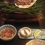 花仙庵 仙仁温泉 岩の湯 - 和牛杉の香り焼き。肉の柔らかさに感動！