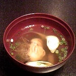 花仙庵 仙仁温泉 岩の湯 - 鯉のすまし仕立て。