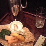 花仙庵 仙仁温泉 岩の湯 - デザートはシンプルに。ほうじ茶のアイス。