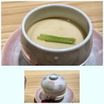 照鮨 - 茶碗蒸し・・銀杏・鶏肉・椎茸・かまぼこなどが入り、これも美味しい。