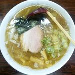 かわなみ食堂 - 塩ラーメンのアップ