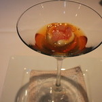 ラーゴ - カリフラワーのスプーマ　北海道産　甘海老添え