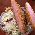 菱田屋 - ハムカツ